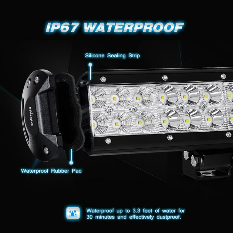 LED Light Bar Nilight 12 Inch 72W LED Work Light Spot Flood Combo LED Lights Led Bar Driving Fog Lights Jeep Off Road Lights Boat Lighting NI06A-72W LED Light Bar Nilight 12 Inch 72W LED Work Light Spot Flood Combo LED Lights Led Bar Driving Fog Lights Jeep Off Road Lights Boat Lighting NI06A-72W